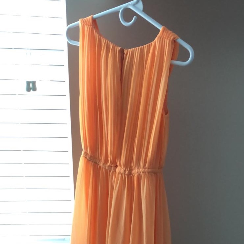 Halston Dress Size 0 orange-peach - Picture 8 of 8
